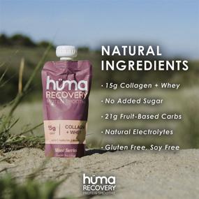 img 2 attached to 🥤 Huma Recovery Protein Smoothie: 12 Pouches, Collagen + Whey Post Workout Drink with Real Fruit