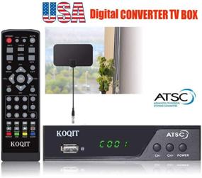 img 3 attached to 📺 Digital TV Converter Box with Free Analog CH3 CH4 Receiver, ATSC Tuner, Media Player Bundle, 30 Mile Flat UHF VHF Digital TV Indoor Antenna, HDMI Cable, Recording PVR, Coaxial Out, and USB Input
