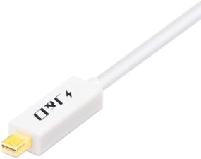 img 1 attached to 🔌 J&D Кабель-адаптер Mini DisplayPort к DVI (белый, 15 футов) - конвертер высокого качества для порта Thunderbolt