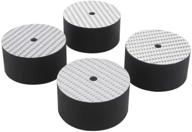 enhance audio performance with carbon fiber speaker isolation stand feet – vibration absorber and shockproof base pads for ultimate sound quality and protection (40x20mm) logo