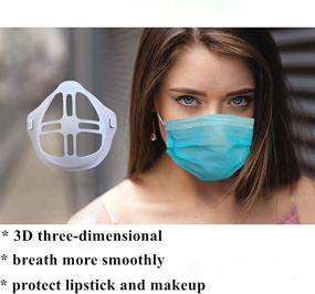 img 2 attached to Comfortable Breathing Lipstick Protective Reusable Sports & Fitness