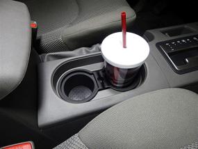 img 1 attached to Rubber Cup Beverage Holder Inserts for Nissan Frontier, Xterra, Pathfinder (2005-2019) - Red Hound Auto