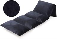 children's plush floor pillows bed cover - ideal for sleepovers, lounging, nap mats, reading nooks, playtime, and seating - cover only (solid black) logo