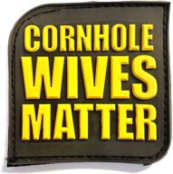 cornhole matter rubber patch olympia logo