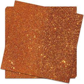 img 1 attached to 🧡 Crafasso 12x12 300gms Heavy Glitter Cardstock, 15 Sheets – Premium Orange Sparkle