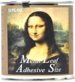 img 1 attached to 🎨 32-унционный клей Speedball Mona Lisa Metal Leaf - на водной основе, сделан в США - идеально подходит для покрытия золотым и серебряным листом (10217)