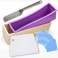 🧼 complete soap making kit: silicone mold, wooden box, shrink wrap bags, labels & cutters - perfect for homemade soaps logo