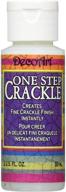decoart ds69c-3 one step crackle carded paint: easy-to-use and versatile for creative projects - 2 ounce logo