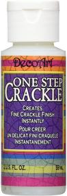 img 1 attached to DecoArt DS69C-3 One Step Crackle Carded Paint: Easy-to-Use and Versatile for Creative Projects - 2 Ounce