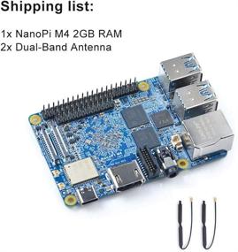 img 3 attached to Youyeetoo NanoPi M4: Мощный 2GB LPDDR3 Rockchip RK3399 ARM Cortex-A72 Четырехъядерный 2.0GHz для Android и Linux.