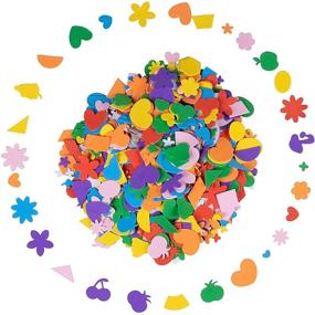 img 4 attached to Kids' Foam Stickers: Self-Adhesive Assorted Shapes (700 Pieces)