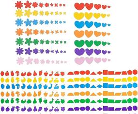 img 1 attached to Kids' Foam Stickers: Self-Adhesive Assorted Shapes (700 Pieces)
