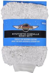 img 4 attached to 🧤 Premium Split Chenille Microfiber Car Wash Mitt by Detailer's Preference - White