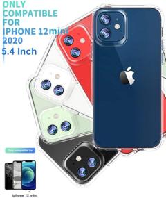 img 3 attached to 📱 AEDILYS iPhone 12 Mini Case (2020), [Airbag Series] with [2 x Tempered Glass Screen Protector], Military Grade, 15Ft. Drop Tested, Scratch-Resistant, 5.4 Inch - Clear, fdf-90