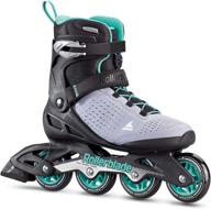 zetrablade elite women's adult fitness inline skate - black and powder blue, high-performance inline skates by rollerblade логотип