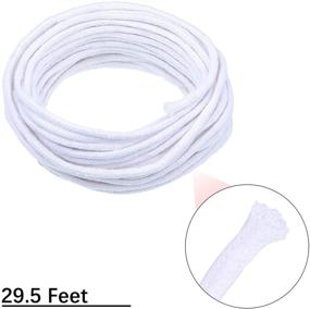 img 3 attached to 🕯️ Nuanchu 29.5 Feet Round Wick Replacement - Ideal for Kerosene Lamps, Alcohol Lamps, Lanterns, and Candle Burners