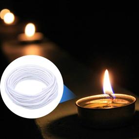 img 2 attached to 🕯️ Nuanchu 29.5 Feet Round Wick Replacement - Ideal for Kerosene Lamps, Alcohol Lamps, Lanterns, and Candle Burners