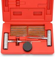 🔧 tooluxe 50002l universal heavy duty tire repair kit | 35 piece set | puncture repair and flat plug | automotive | ideal for car, truck, motorcycle, atv tires logo