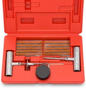 img 4 attached to 🔧 TOOLUXE 50002L Universal Heavy Duty Tire Repair Kit | 35 Piece Set | Puncture Repair and Flat Plug | Automotive | Ideal for Car, Truck, Motorcycle, ATV Tires