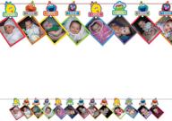 🎉 amscan 1st birthday elmo photo garland supplies: sesame street fun to be one!” logo