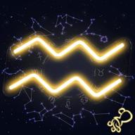 royoce aquarius neon astrology horoscope логотип