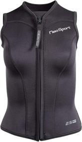 img 4 attached to 🌊 Neo Sport Men’s and Women’s Front Zipper Wetsuit Vest - 2.5mm Neoprene - Maximum UV Protection