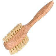 🧼 redecker nail brush: all-natural pig bristles, oiled beechwood handle, 6.75 inches logo