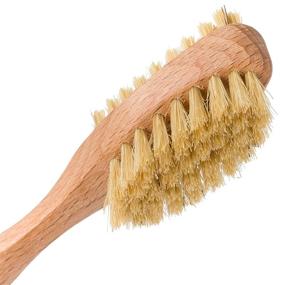 img 3 attached to 🧼 Redecker Nail Brush: All-Natural Pig Bristles, Oiled Beechwood Handle, 6.75 Inches