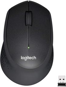 img 1 attached to 🖱️ Logitech M330 Silent Plus Wireless Mouse - Black | USB Nano Receiver | 1000 DPI Optical Tracking | 3 Buttons | 24-Month Battery Life | Compatible with PC/Mac/Laptop/Chromebook | 2.4 GHz