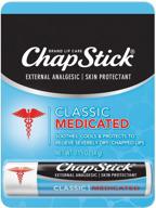 💋 chapstick classic medicated lip balm: 6-pack for healthy, hydrated lips! logo