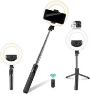 tycka 5'' led selfie ring light: portable beauty light for live streaming, makeup, youtube, tiktok – bluetooth-enabled handheld ring light for outdoor shooting – dimmable 3 colors logo
