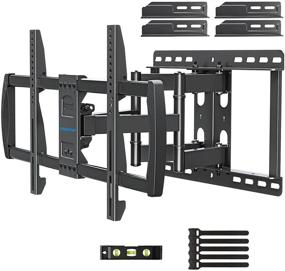 img 4 attached to Premium MOUNTUP TV Wall Mount Swivel Tilt | Fits 42-70 Inch Flat/Curved TVs | Full Motion Bracket | VESA 600x400mm | Up to 100lbs | MU0012-24K