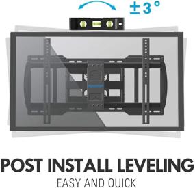 img 1 attached to Premium MOUNTUP TV Wall Mount Swivel Tilt | Fits 42-70 Inch Flat/Curved TVs | Full Motion Bracket | VESA 600x400mm | Up to 100lbs | MU0012-24K