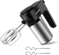 🍰 6-speed electric hand mixers: powerful 250w handheld mixer with dough hooks and beaters for baking, cookies, and more! логотип