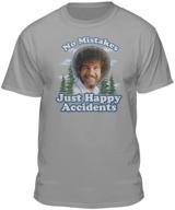 bob ross graphic t shirt: unisex 🎨 clothing in t-shirts & tanks for women and men logo