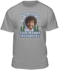 img 4 attached to Bob Ross Graphic T Shirt: Unisex 🎨 Clothing in T-Shirts & Tanks for Women and Men