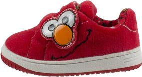 img 4 attached to 👟 Эластичные регулируемые кроссовки для мальчиков Sesame Street: удобная и стильная обувь