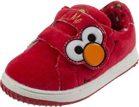 img 3 attached to 👟 Эластичные регулируемые кроссовки для мальчиков Sesame Street: удобная и стильная обувь