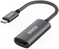 anker usb c to hdmi adapter: 4k@60hz, powerexpand+ aluminum, for macbook pro, macbook air, ipad pro, pixelbook, xps, galaxy, and more (compatible with thunderbolt 3) logo