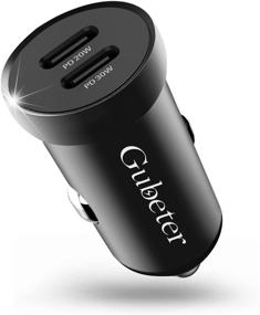 img 4 attached to Gubeter USB C Car Charger - 50W Fast Charger Adapter with Power Delivery for iPhone/iPad/Airpods. Mini Dual PD 3.0 Port Cigarette Lighter Type C Rapid Car Charging - Compatible with iPhone12/11 Pro/8, Galaxy S21/S20/S10.