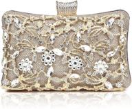gesu crystal evening wedding handbag women's handbags & wallets logo
