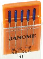 janome blue tip needles - perfect for all janome sewing machine models logo