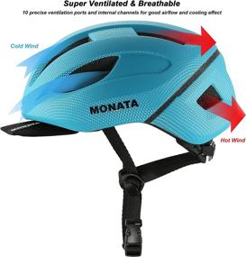 img 1 attached to MONATA Helmet Bicycle Cycling Commuter