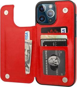 img 4 attached to ONETOP Compatible With IPhone 13 Pro Max Wallet Case With Card Holder Cell Phones & Accessories