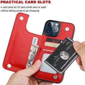 img 1 attached to ONETOP Compatible With IPhone 13 Pro Max Wallet Case With Card Holder Cell Phones & Accessories