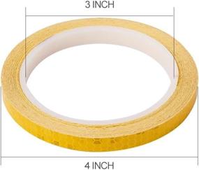 img 3 attached to Enhance Car Safety with ATMOMO Yellow Reflective Tape Strip Sticker: 1CMx8M DIY Film Roll for Cars, Trucks, and Bicycles