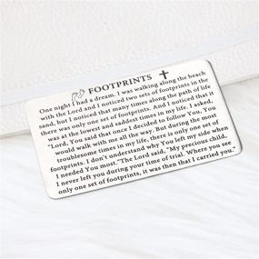 img 1 attached to Stylish and Inspiring: FUSTMW Wallet with Engraved Inspirational Messages