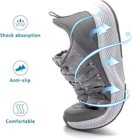 img 1 attached to 👟 BayQ Men's Extended Lace-up Slip On Running Shoes: Comfortable, Breathable, and Lightweight Sneakers for Athletic Road Running, Gym, and Travel with Arch Support and Massage