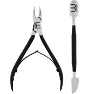 💅 weldon professional cuticle nipper and pusher set - stainless steel trimmer for manicure and pedicure - clipper tools for fingernails and toenails logo