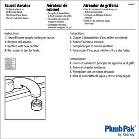 img 1 attached to 🚰 Plumb Pak PP800-17 Faucet Aerator, 3.75" H X 1.875" W, Quartz, Grey